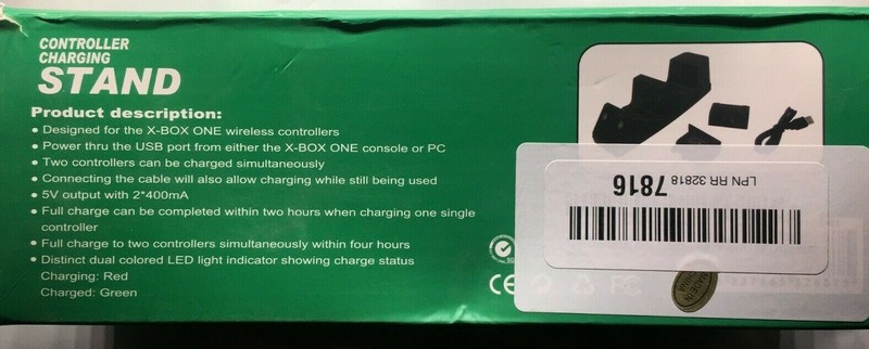 X-Box Controller Charging Stand w/ 1 Battery and Micro USB Cable gallery