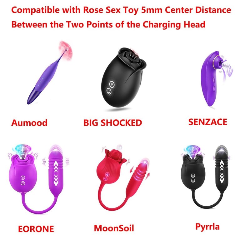 Rose Massager Charger Charging Cable Cord Compatible With EORONE 5mm/0.2Inch gallery