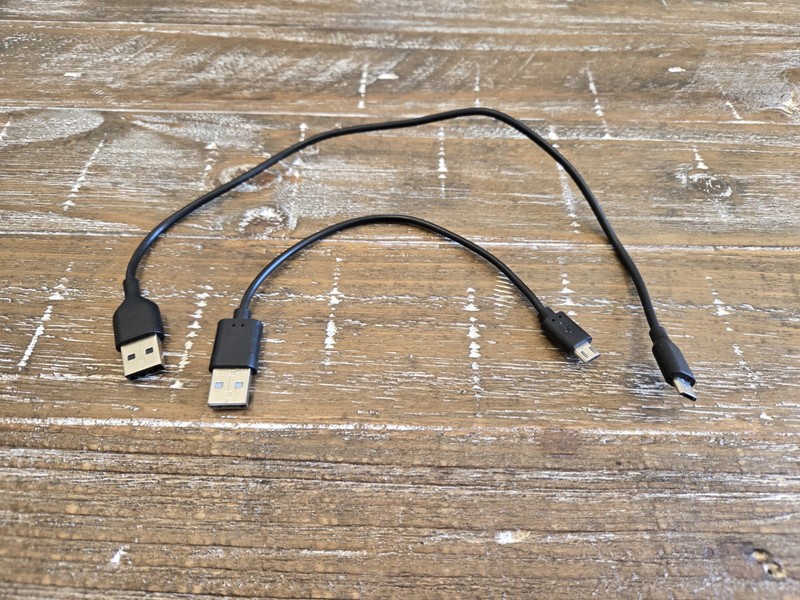 Lot of 2 Micro USB to USB‑A Cables – 6″ & 12″ Short Charging/Data Sync Cords