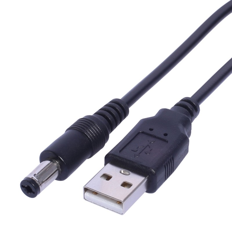 Portable USB to DC5.5 x 2.1mm Charge Line for Mini Display Straight/Angled Plug gallery