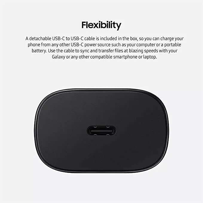 NWE 45W Super Fast Wall Charger Type-C Charger Head Adapter For Samsung Black US