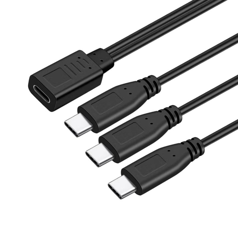 USB Splitter Charge Cable,1 Feet USB-Female to 3 x Splitter Extension Cable, ... gallery