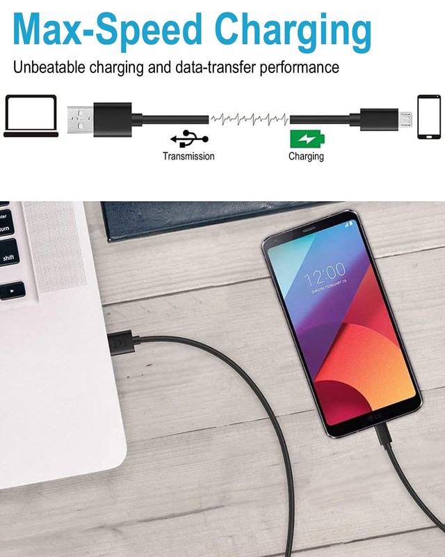 15Ft Micro USB Charging Cable – Extra Long PS4 Controller & Android Phone Char gallery