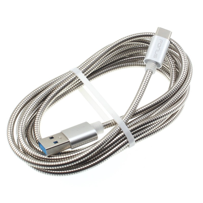 For Moto G/G Power/G Play/Edge/Plus/Stylus- Metal USB Cable 6ft Type-C Charger