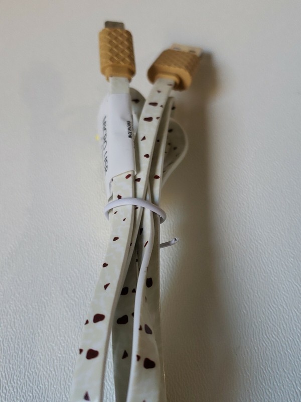 Micro USB 3.5 FT Ice Cream Cone 🍦 Flat Cable Cord Cell Phone gallery