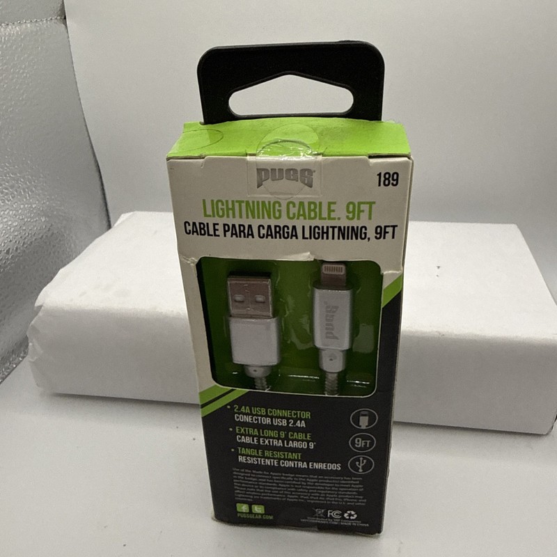PUGS Fast Charging Cable 9ft. 8 Pin- NIB- Great Price!