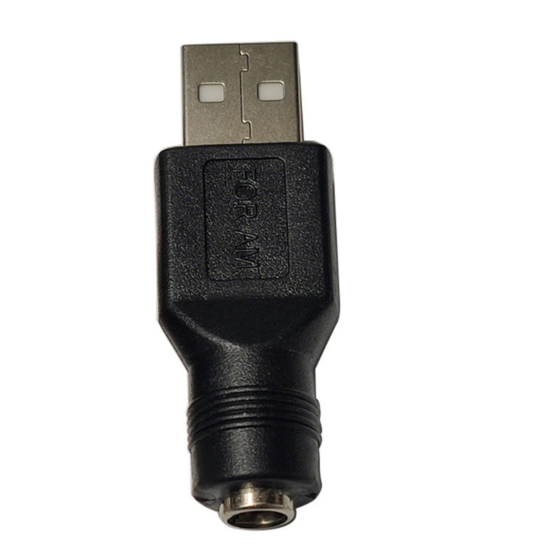 Black USB to for DC Adapter USB 2.0 A Female to for DC 5.5×2.1mm Power Adapter