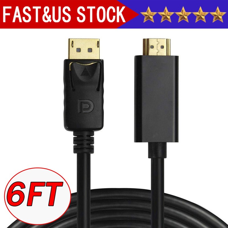 USB C to 4K HDMI Cable Video Converter Adapter 6Ft Type C to HDMI 4K Cord