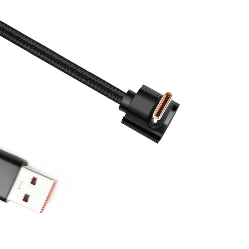 USB C to Type C 90 Degree Angle Fast Charging PD Cable for iPhone 15 Pro Max Xia gallery