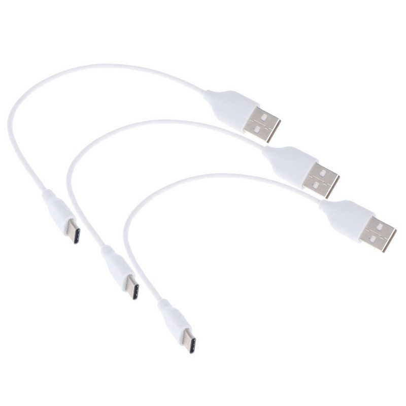 3PCS 20CM Type-C Data Cable Charge Cable USB To Type-C Data Cable