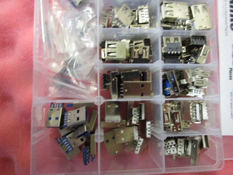 Glarks 180Pcs Micro Sockets USB 2.0 3.0 Type a Male Female Plug Connector Jack S gallery
