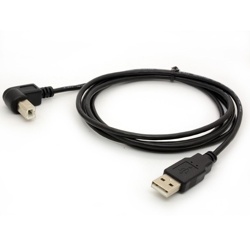 1.5m Usb To Printer Adapter Cables 90 Degree Usb 2.0 A Male To B Down Angle Plug gallery
