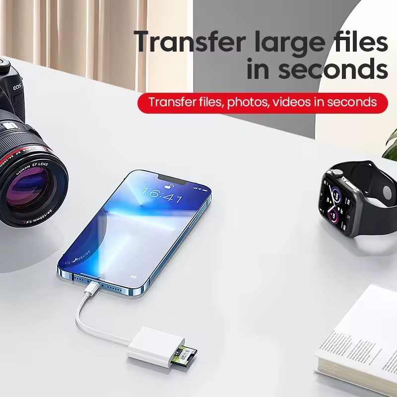 USB C OTG Adapter 3 in 1 Data Transfer Hub for iPhone 15 Huawei Samsung gallery