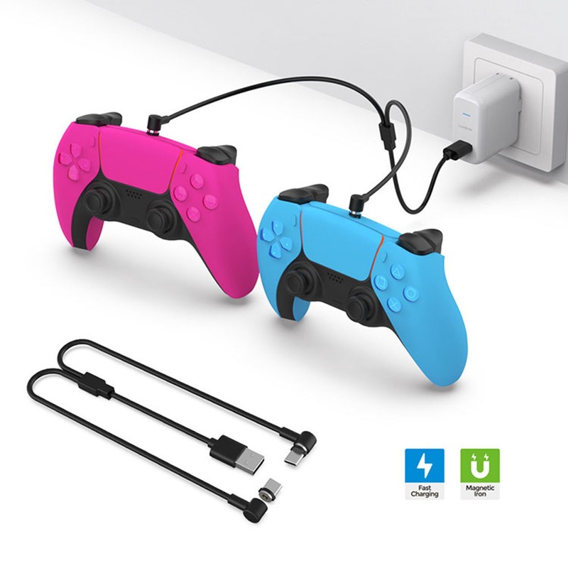 Magnetic Charging Cable One Out Two Charging Cable for PSVR2/Switch/PS5