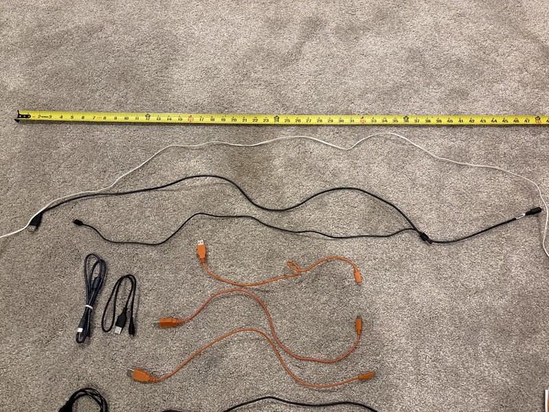 Miscellaneous USB-A to Micro USB Cables Lot gallery