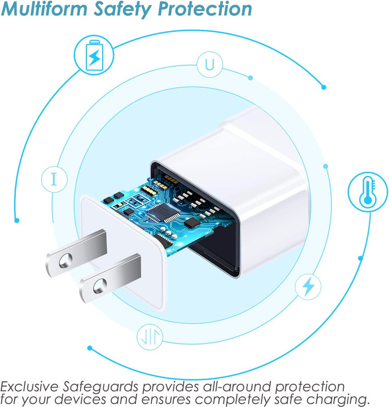 1-6X USB Power Adapter Plug Fast Wall Charger Block For Samsung Galaxy S21 S22+ gallery