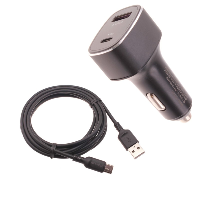 For Galaxy A32/A33/A34/A35/A36 – 36W PD Fast Car Charger 6ft USB-C Cable