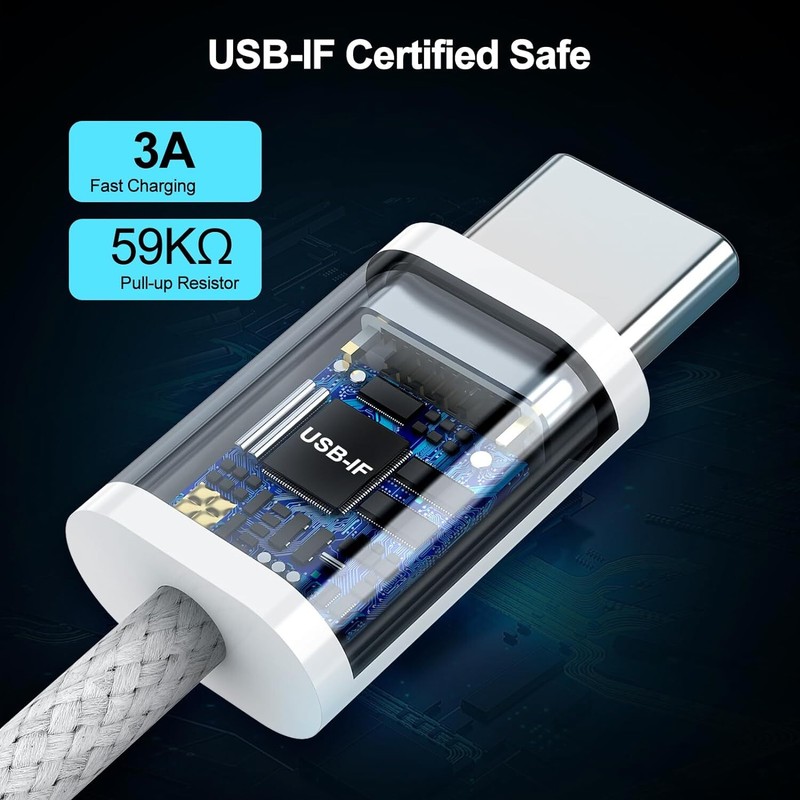 For iPhone 15 16 Samsung Fast Charger Type C to Type C Cable USB C 20W Adapter gallery