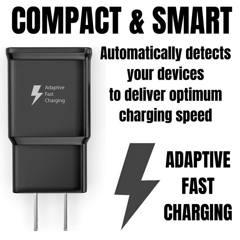5 Pack Adaptive Rapid Fast Charging Wall USB Charger Adapter US Plug For Samsung gallery