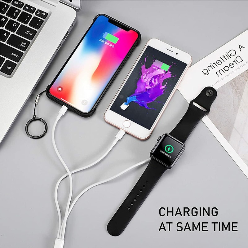 USB C Magnetic Fast Charger For Apple Watch 9/8/7/6/5/4 iPhone 16 15 14 13 12 11 gallery