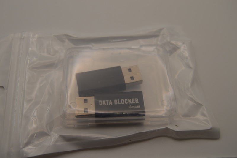 USB Data Blocker 2 Pack Black Charge Only Adapter Juice Jacking Protector NEW