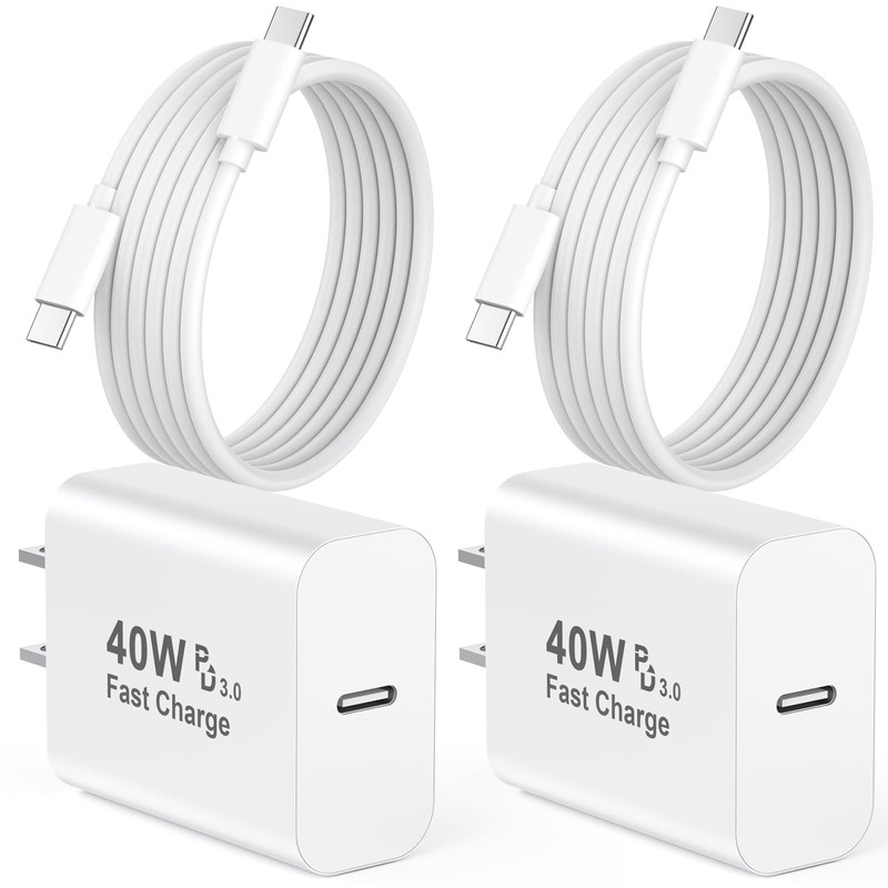 iPhone 17 Pro Max Charger Fast Charging,[Apple MFi Certified] 2 Pack 40W USB ...