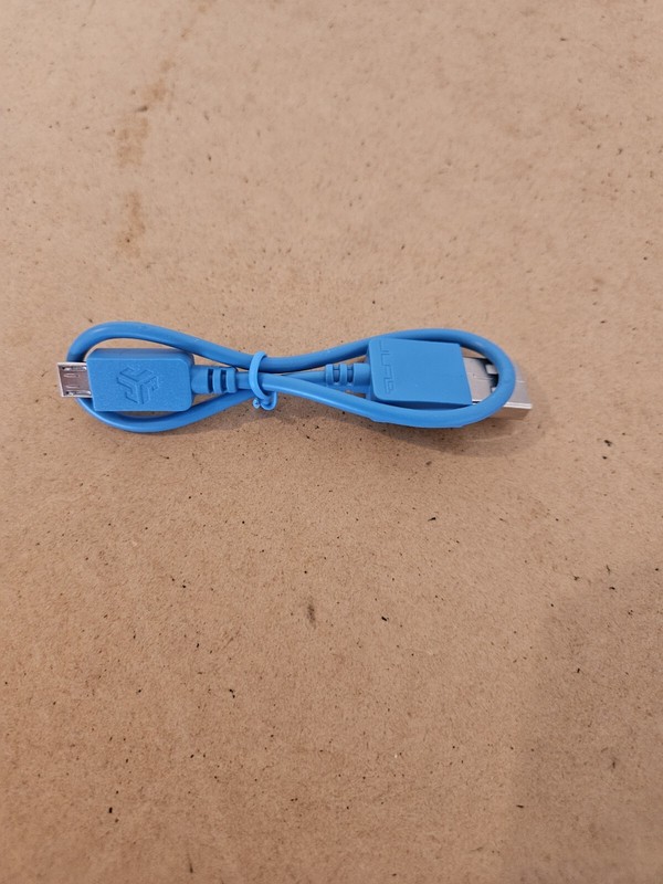 New Male USB To Micro USB Cord Short Cord Charger Sky Blue