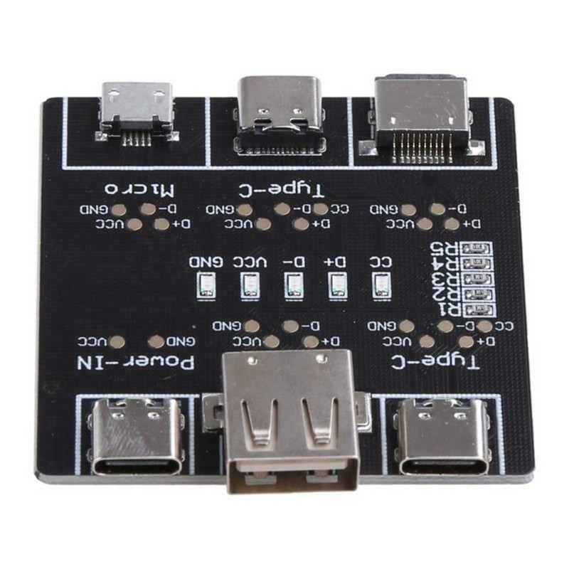 DT3 USB Data Cable Tester Fast Detecter Tool PCB Board For iPhone Micro Type C a gallery