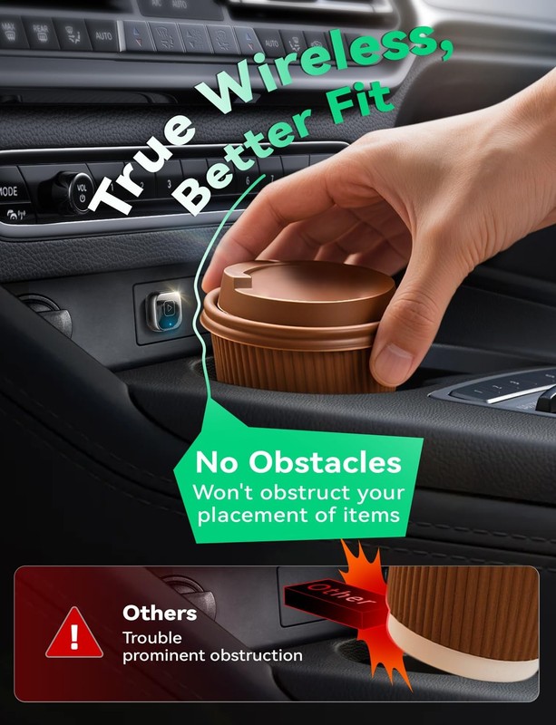 Wireless Carplay & Android Auto Adapter, Metal Design Mini & Stable 2in1 Dong... gallery