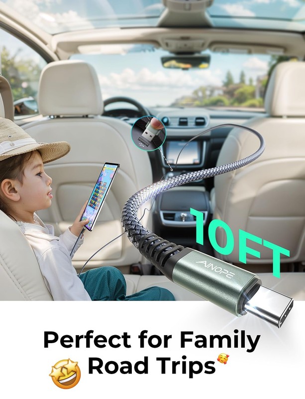 3ft USB C to C Cable Fast Charging Type C Data Sync Cord Replacement Lead gallery