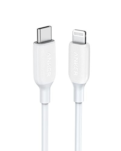 ANKER POWERLINE III LIGHTING TO USB-C CABLES (6FT) A8833 - WHITE gallery