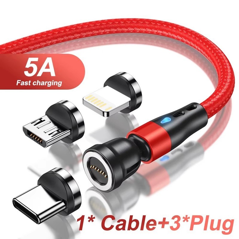 Magnetic Cable Type C 5A Fast Charging USB Data Cable for Devices