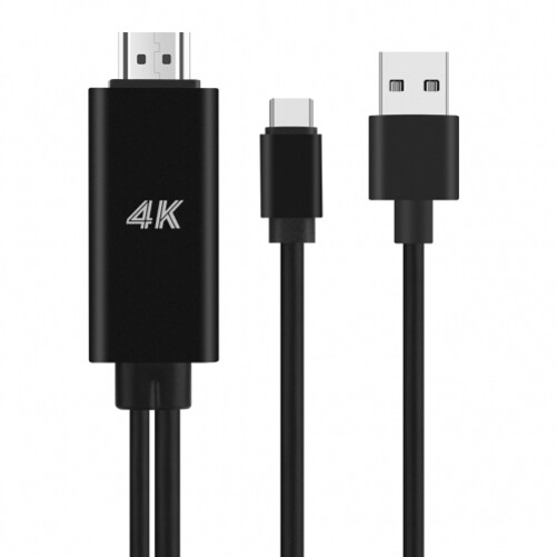 For iPhone 16/15/Pro/Max/Plus – USB-C to 4K HDTV Video Adapter AV Cable TV Hub