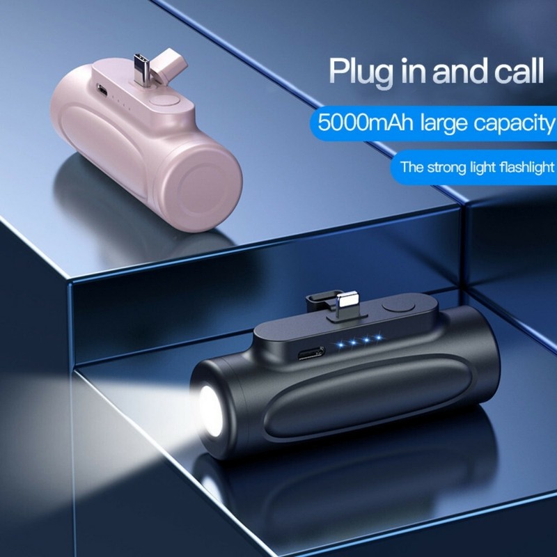5000mAh Mini Power Bank External Battery Charging Charger Pack For iPhone 14 12 gallery
