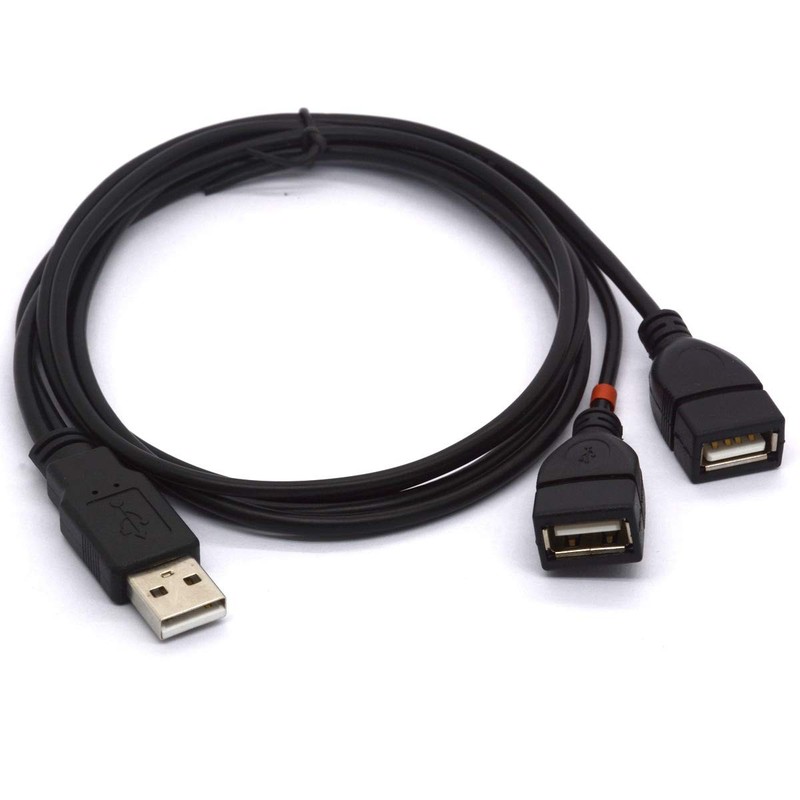 USB Splitter Cable, 1M Long USB 2.0 A to Dual USB Female Charging & Data Sync…