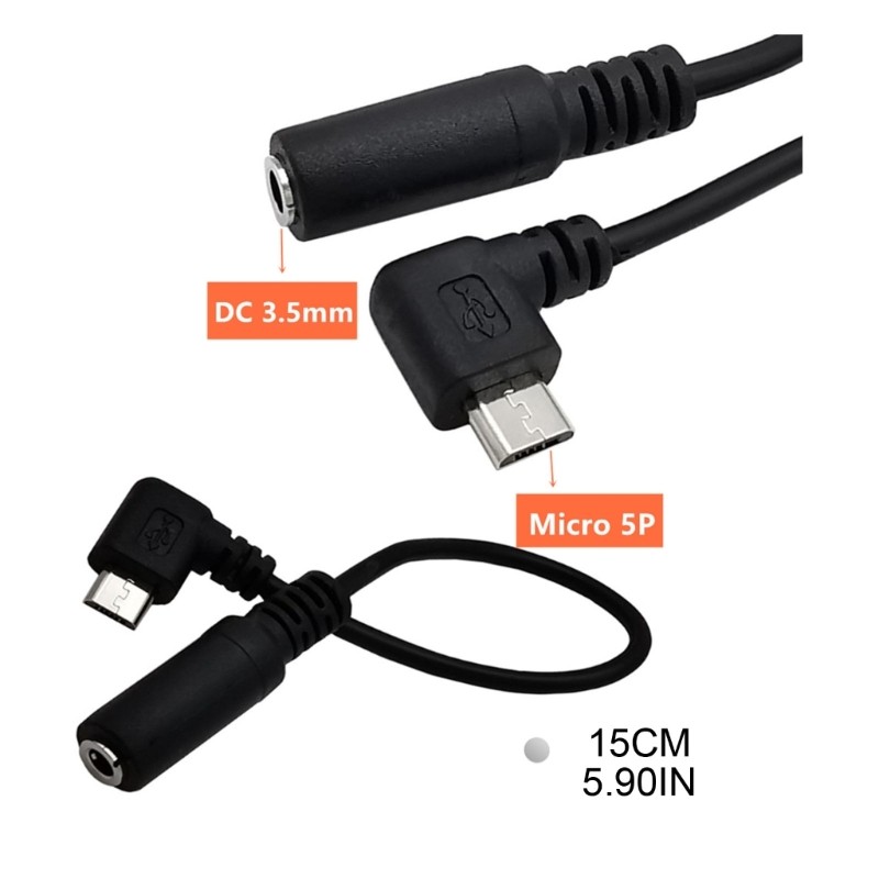 Micro USB to 3.5mm Female Earphone Connect Phone Cable 5Pin Male Adapter Cable gallery