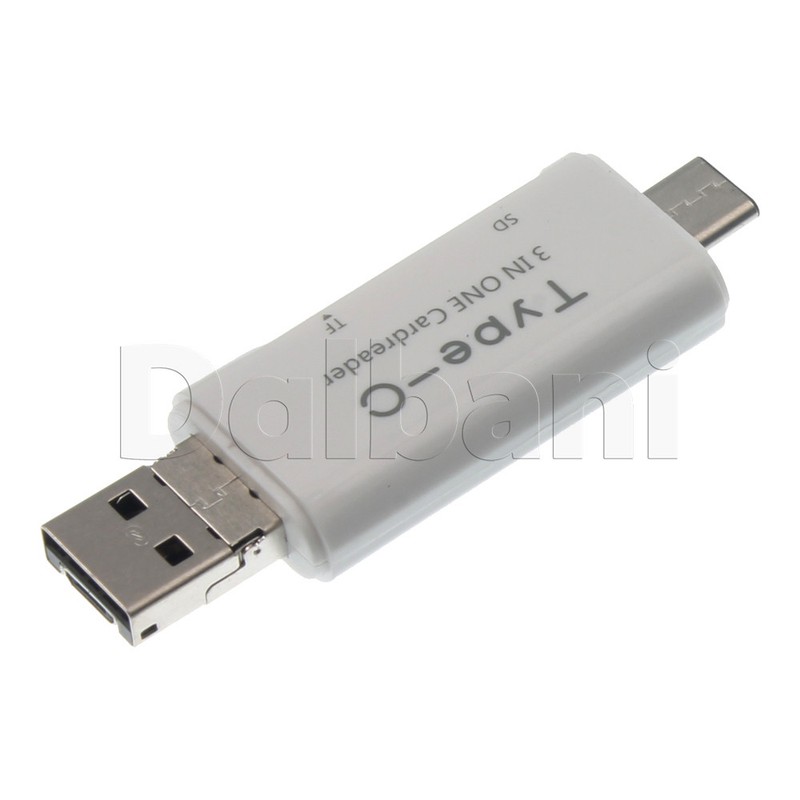 3 in One USB 3.1 type C Card Reader OTG Port TF SD ADS-108 for Universal Devices gallery