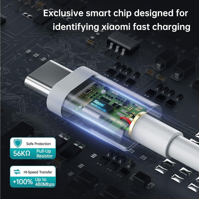 Superior 6A USB-C Turbo Charging Cable for Xiaomi - 1M, 480 Mbps Transfer gallery
