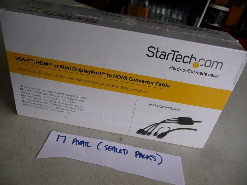 AU SELLER NEW StarTech CMDPHD2HD 2m USB-C / HDMI or Mini DisplayPort to HDMI gallery