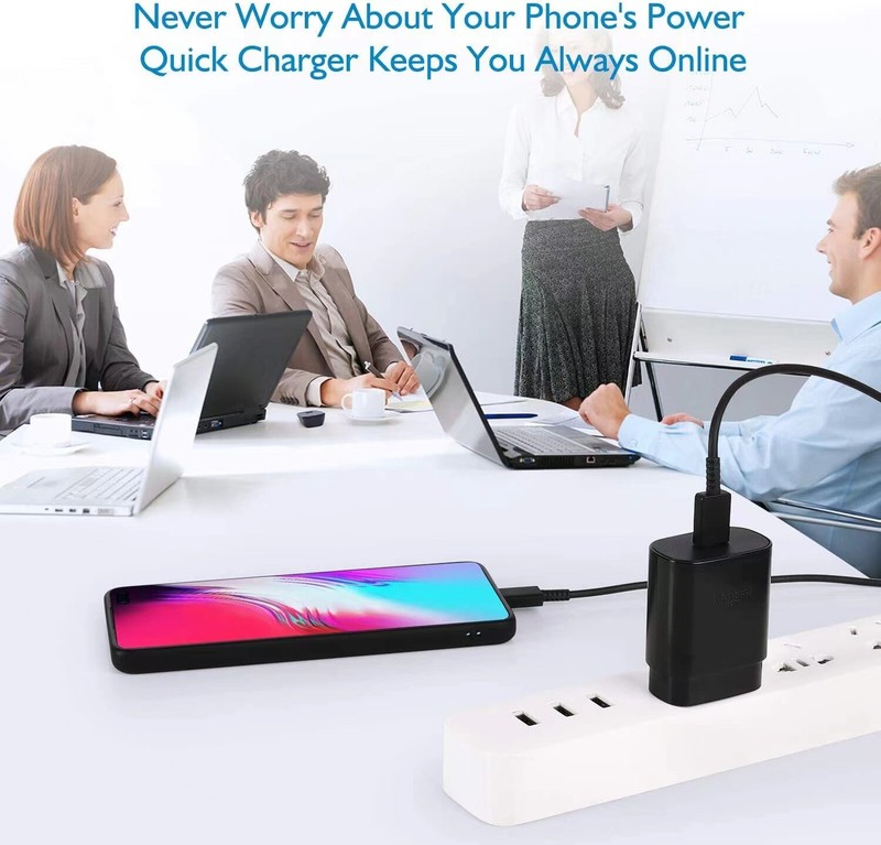 3PACK 25W Type C USB-C Cable Super Fast Wall PD Charger For Samsung Galaxy S20 gallery