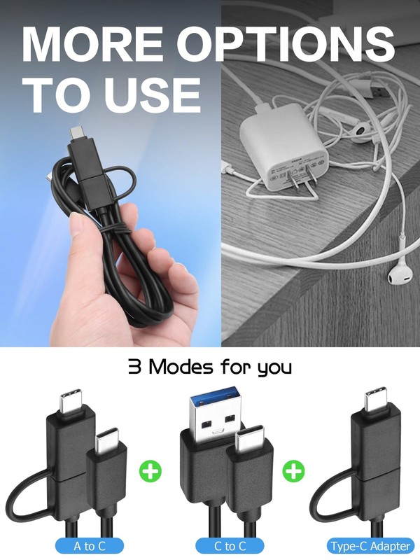 USB C to USB A Cable 3.3FT USB 3.0 Type A/C to C Fast Charging Data Cord gallery