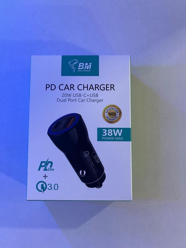 BM Best Mobile Black Fast Charge Dual Port Cables Type-C USB AUX gallery