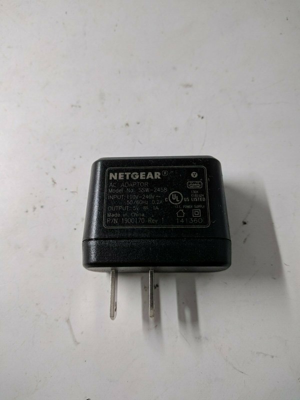 Netgear Universal Wall AC Power Charging Adapter SSW-2458 5V=1A