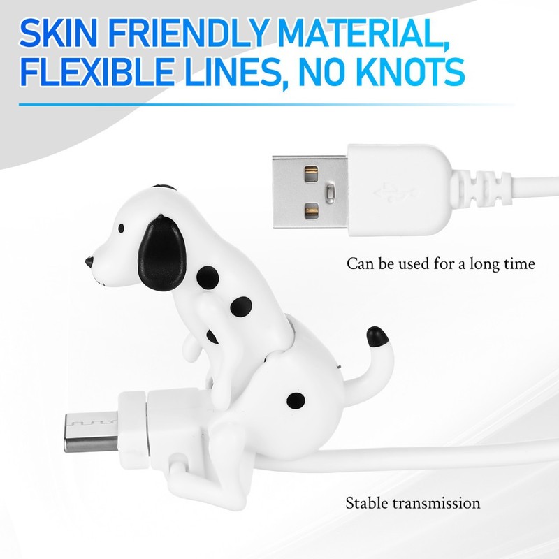 2pcs Charging Cables Funny Dog Type-c Charging Adapter Durable Line Phone Line gallery