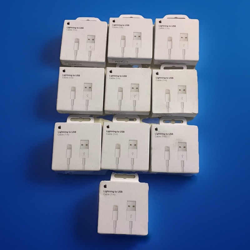 Lot of 10 Original Apple MUQW3AM/A 1M 3Ft White Lightning Cable – 19594908767