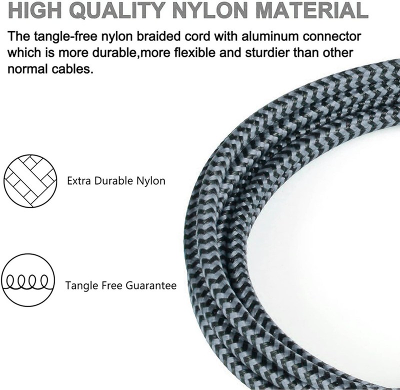 Braided USB C Type-C Fast Charging Data SYNC Charger Cable Cord 3/6/10FT Lot gallery