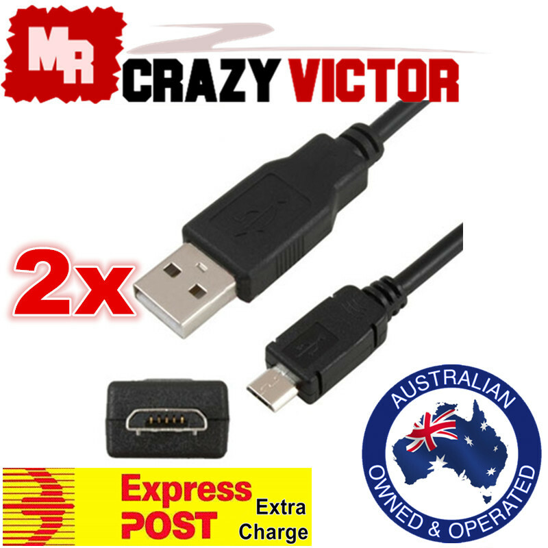 2x Charger Charging Cable Cord Sync USB power for PS4 PLAYSTATION 4 CONTROLLER