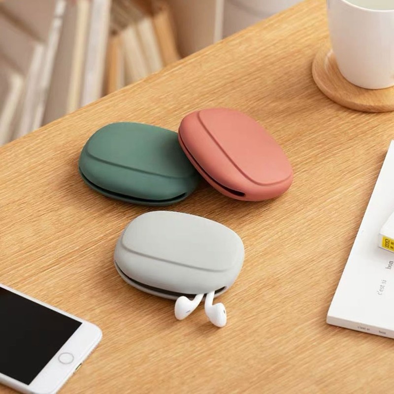 Portable Bag Charging Cable, Silicone Data Cable Box,Headphone Organizer OY gallery