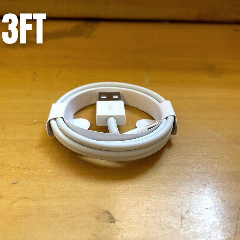 100x Wholesale Lot 3/6ft USB Charger Cable For iPhone 6s SE 7 8 11 12 13 14 Cord