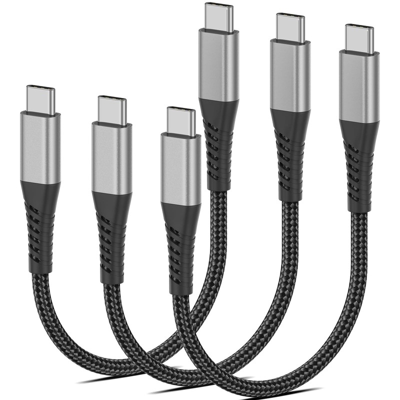 3.5mm Wired Earbuds with 6.6ft Beaded USB C Cable USB A to Type C Fast Cord